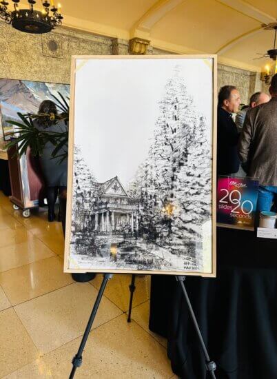 Dr. Henry Tsang's first-place entry in the Duggan House Reimagined sketch competition, created by the Alberta Association of Architects to recognize this historic building.