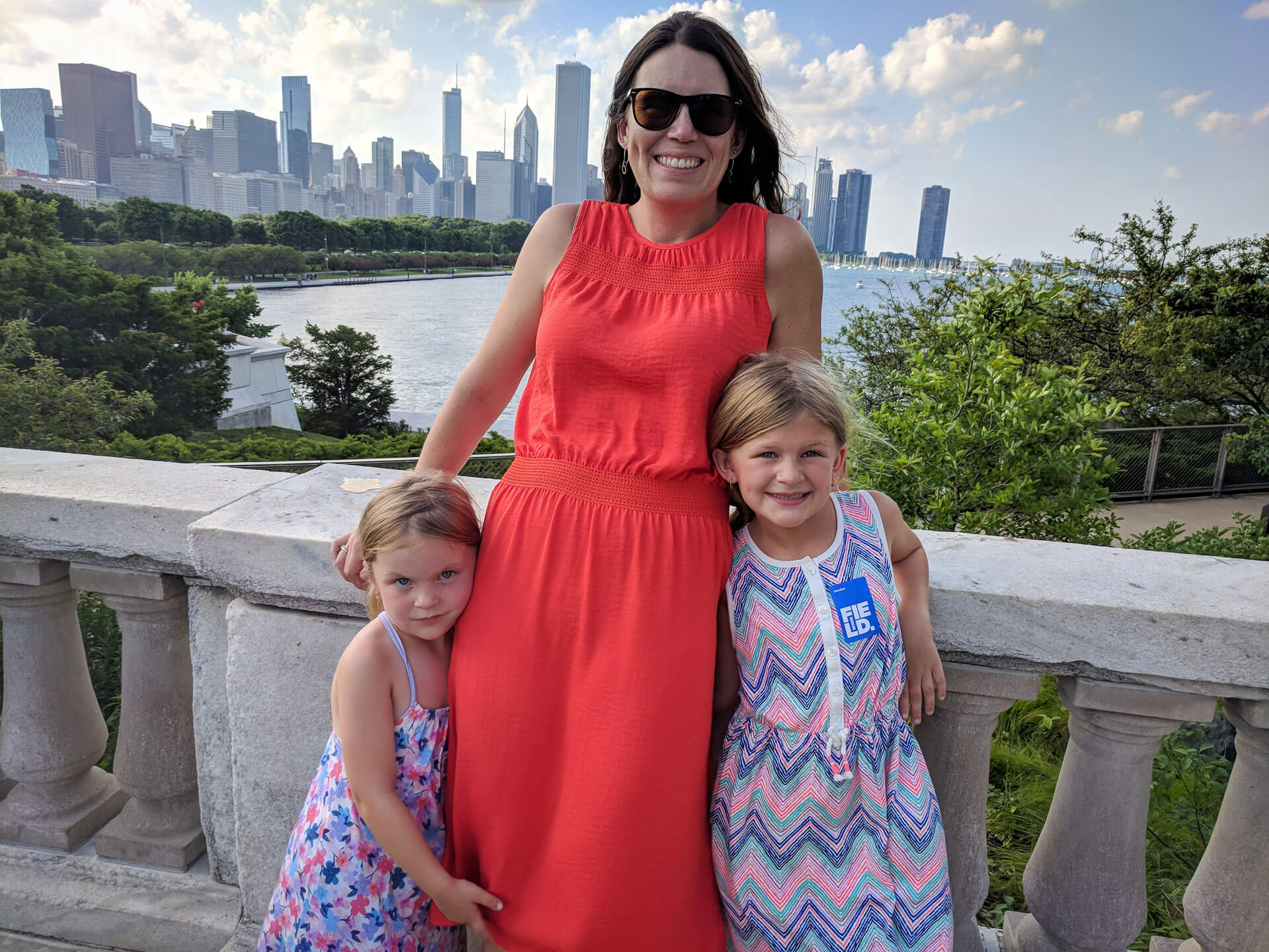 Athabasca University Executive MBA grad Leanne Bulmer with her family.