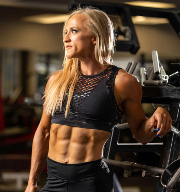 Athabasca University online MBA grad Celia Koehler displaying her physique