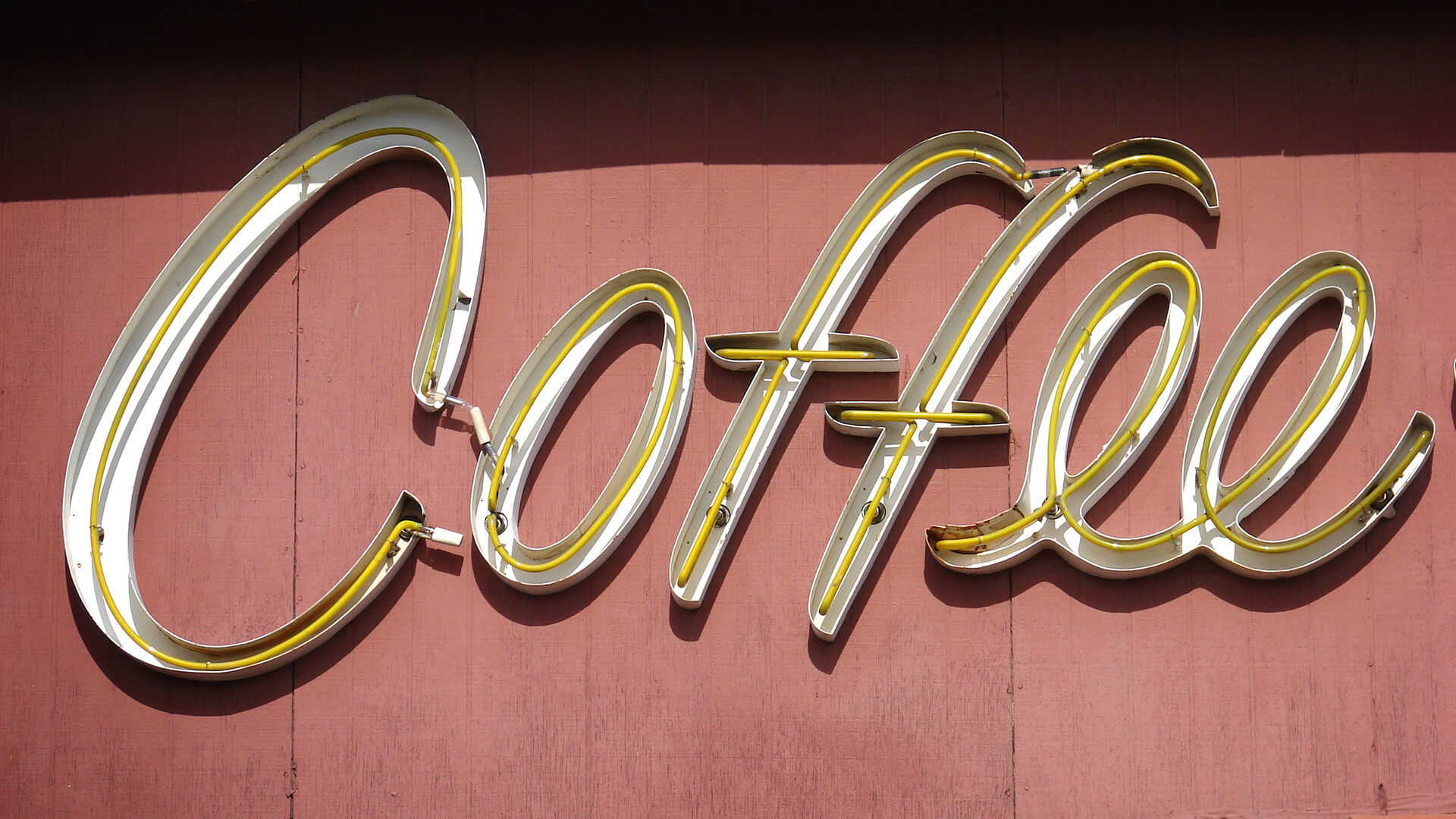 neon coffee sign