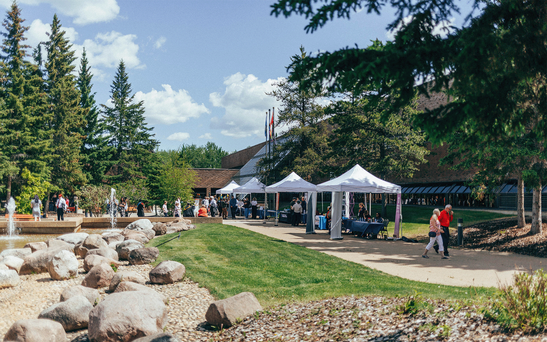 Outside photo of Athabasca University main building